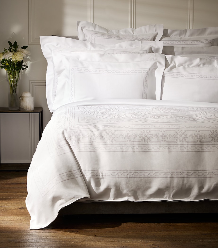 Celso De Lemos Versailles King Pillowcase (50cm x 90cm) Perle Image 1
