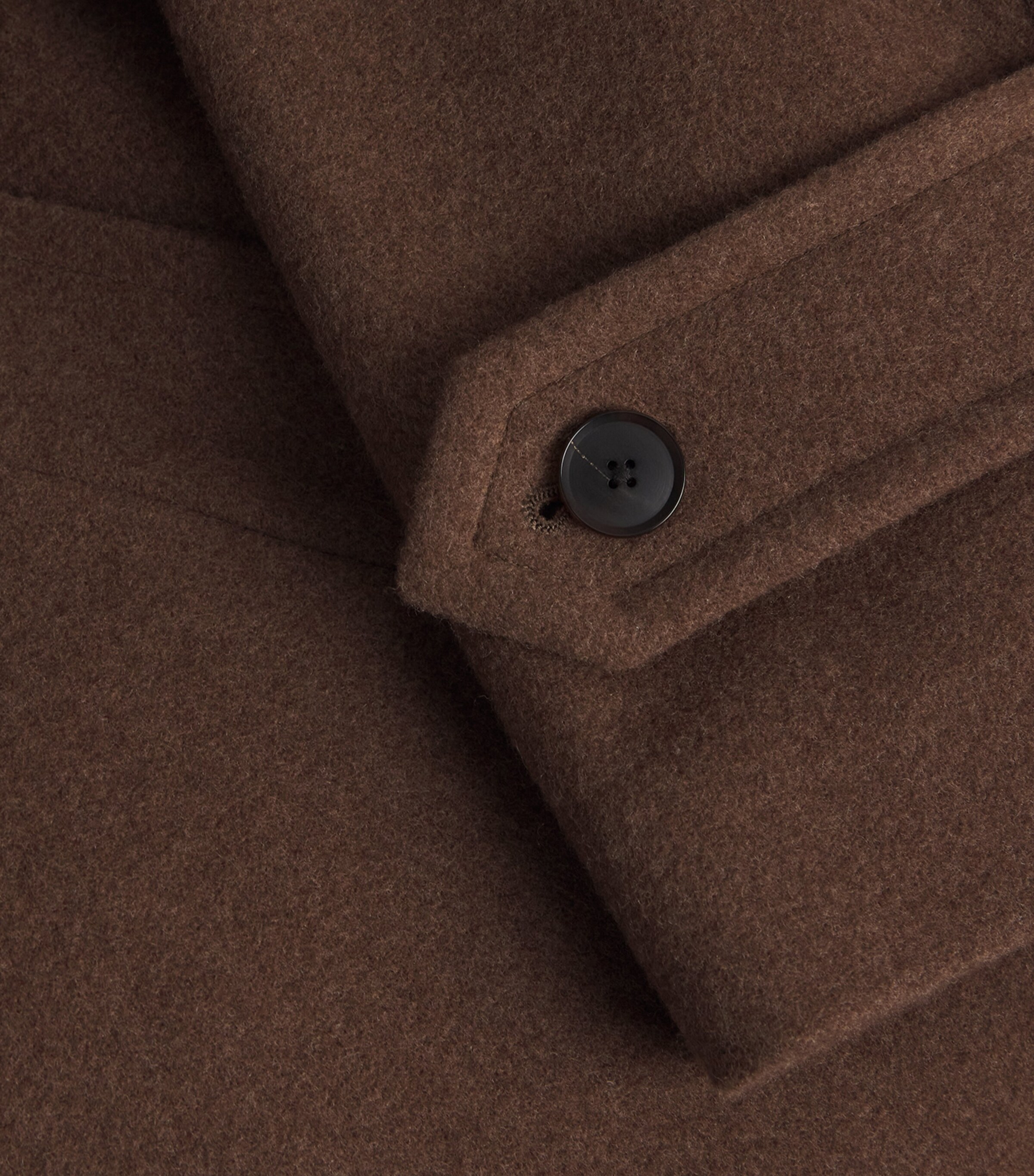 Wool Mosser Soutien Collar Overcoat TOP BROWN Image 5