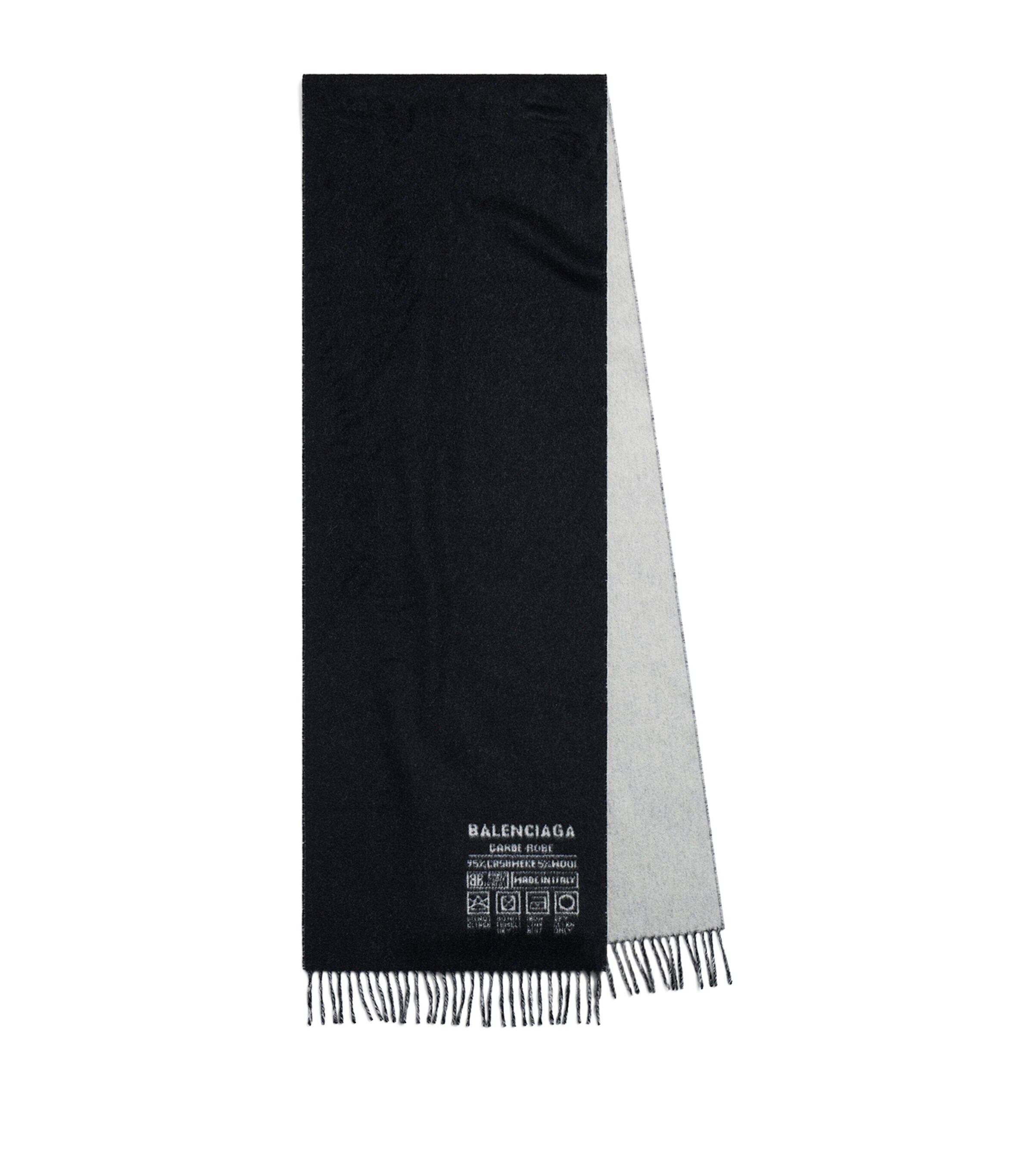 スカーフ BALENCIAGA  Balenciaga Scarves Women Wool Blue/White BALENCIAGA Wool-jacquard scarf | NET-A-PORTER