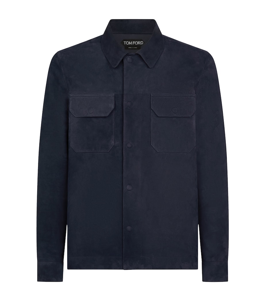 TOM FORD Mens Suede Jacket Uhe Image 1