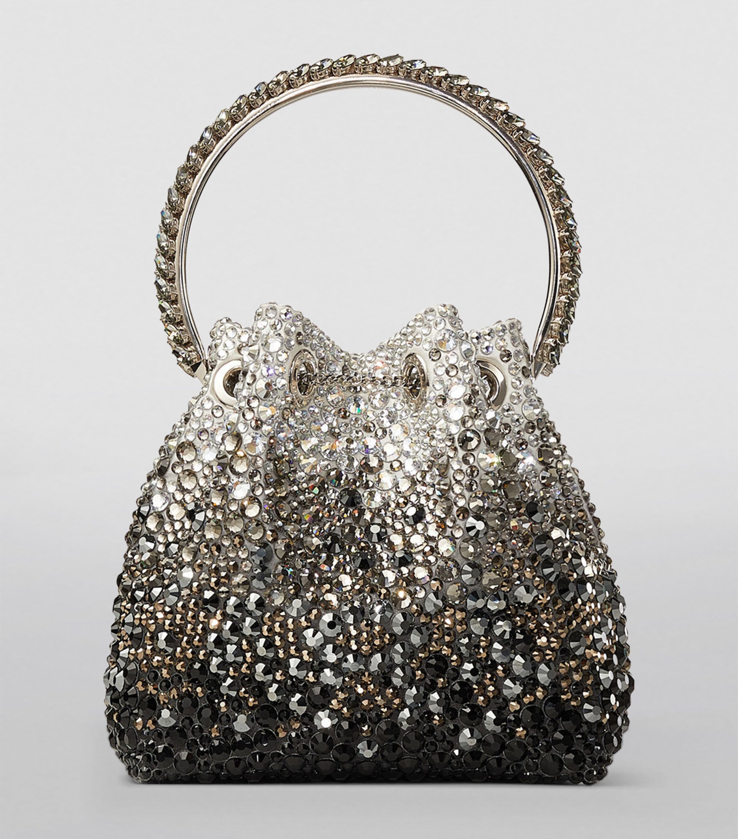Embellished Bon Bon Top-Handle Bag BLACK/SMOKE/CLEAR Image 3