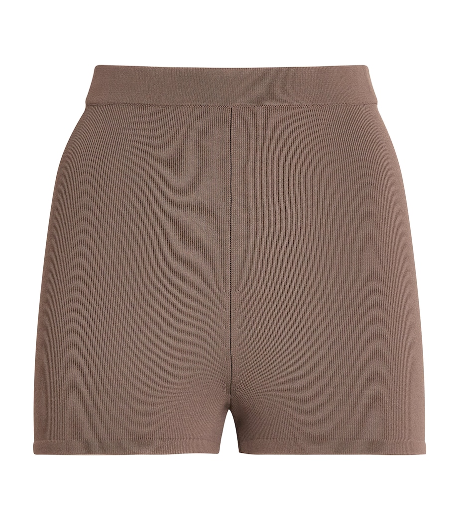 Skims Womens Refined Knit Shorts Amethyst Image 1