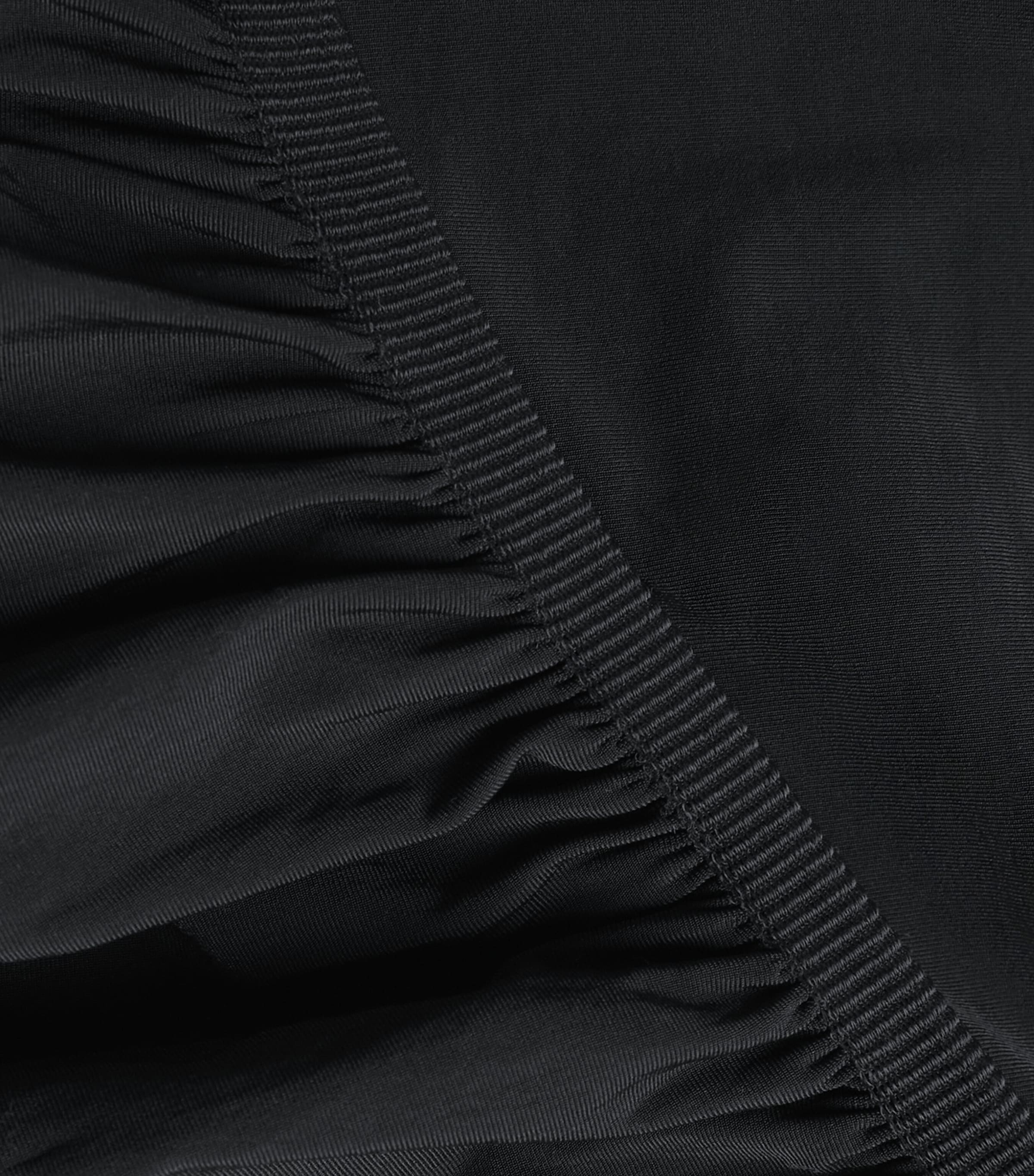 Ruched Bodycon Midi Skirt 7005 BLACK Image 5