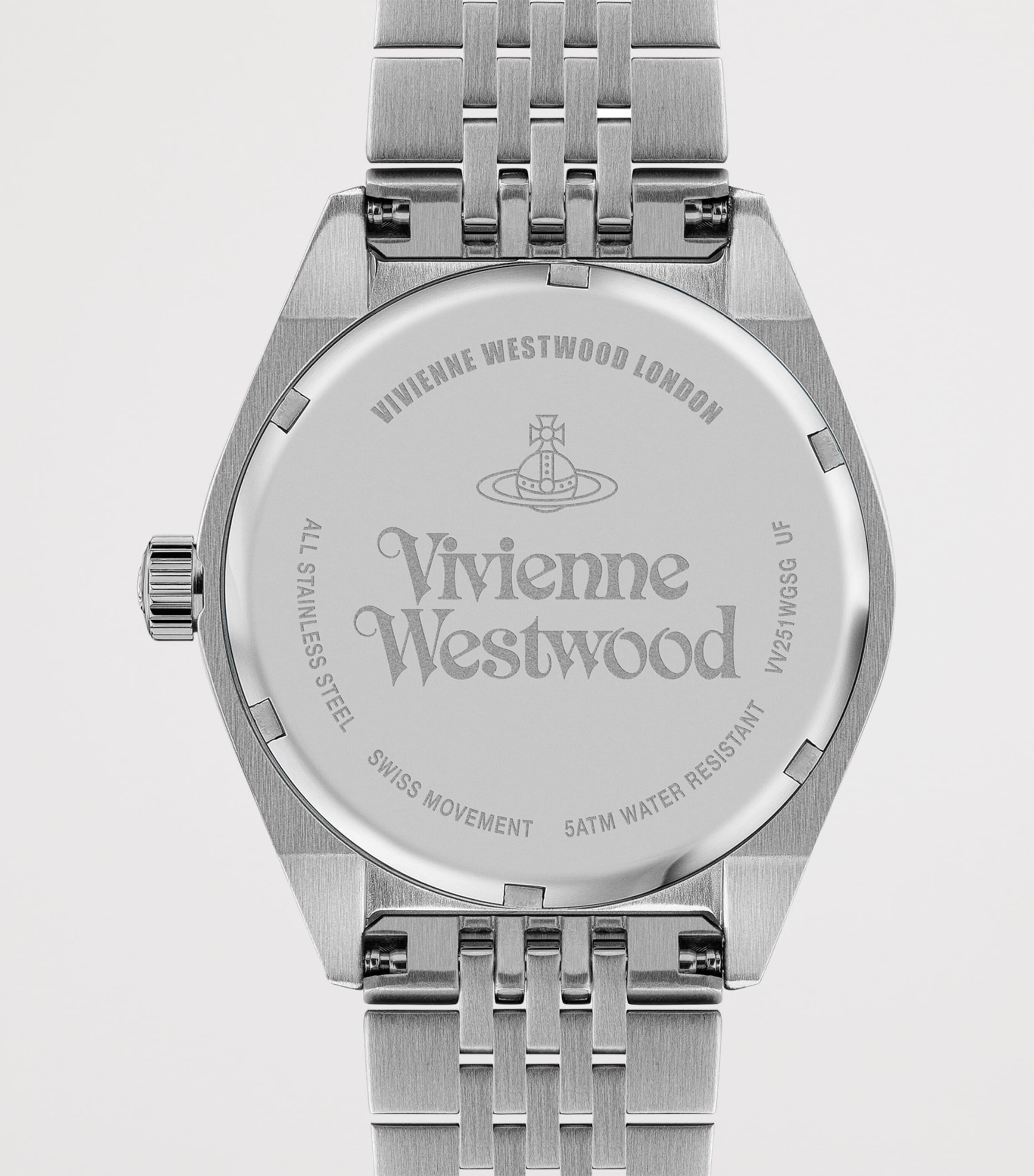 Vivienne Westwood Stainless Steel Lady Sydenham Watch 39mm Gry Gld Image 4