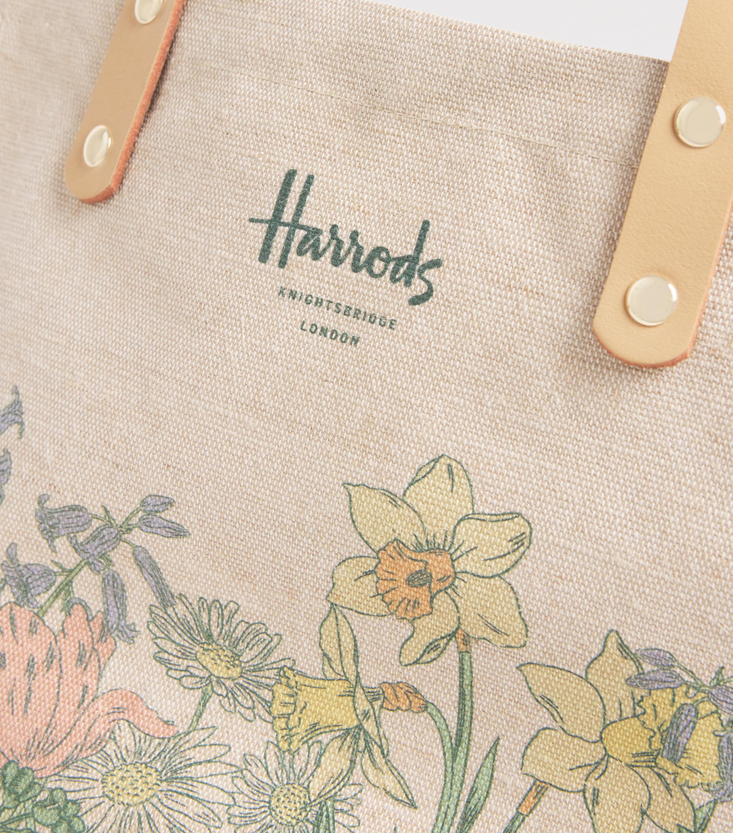 Small Canvas Easter Market Tote Bag CREAM Image 4