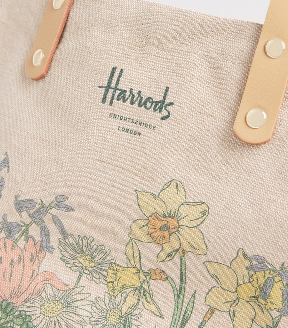 Small Canvas Easter Market Tote Bag CREAM Image 4