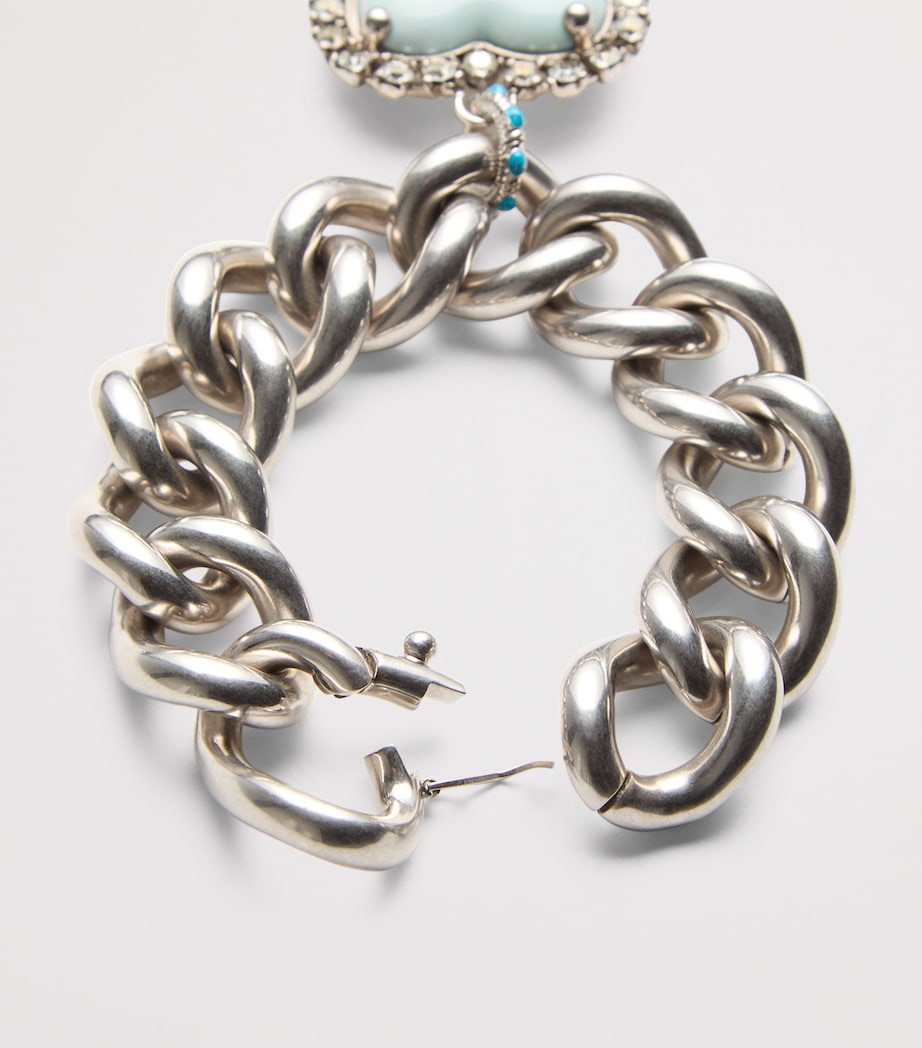 Metal, Resin and Swarovski Crystal Coeur Hyperbole Bracelet ADQ Image 3