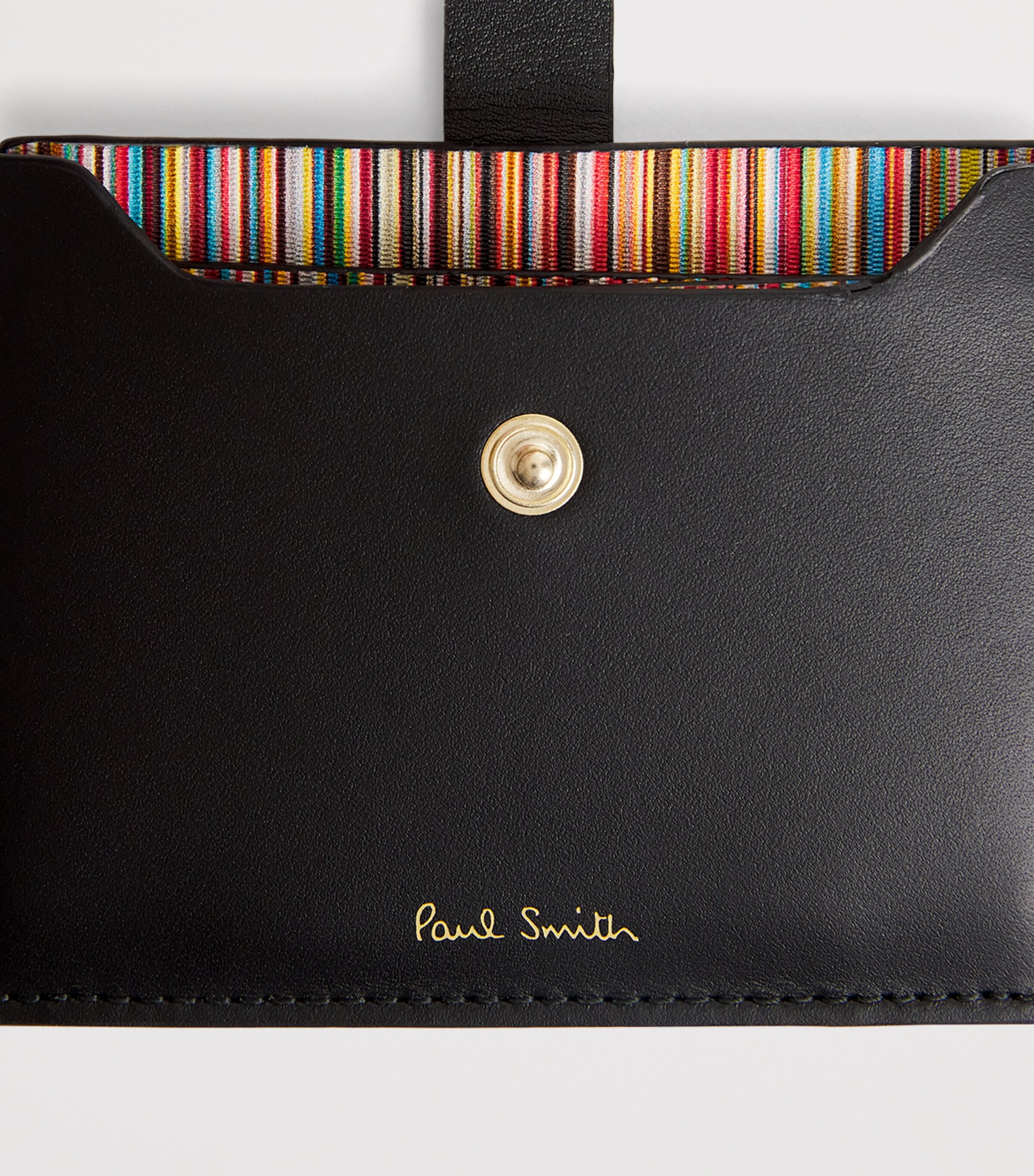 Paul Smith Leather Signature Stripe Pull-Out Card Holder Image 3