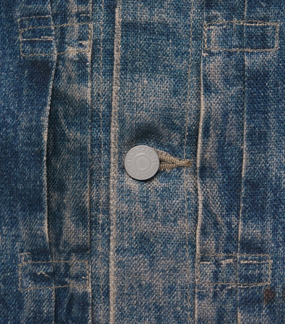 Junya Watanabe MAN Mens x Levi’s Distressed Denim Jacket Indigo Image 6