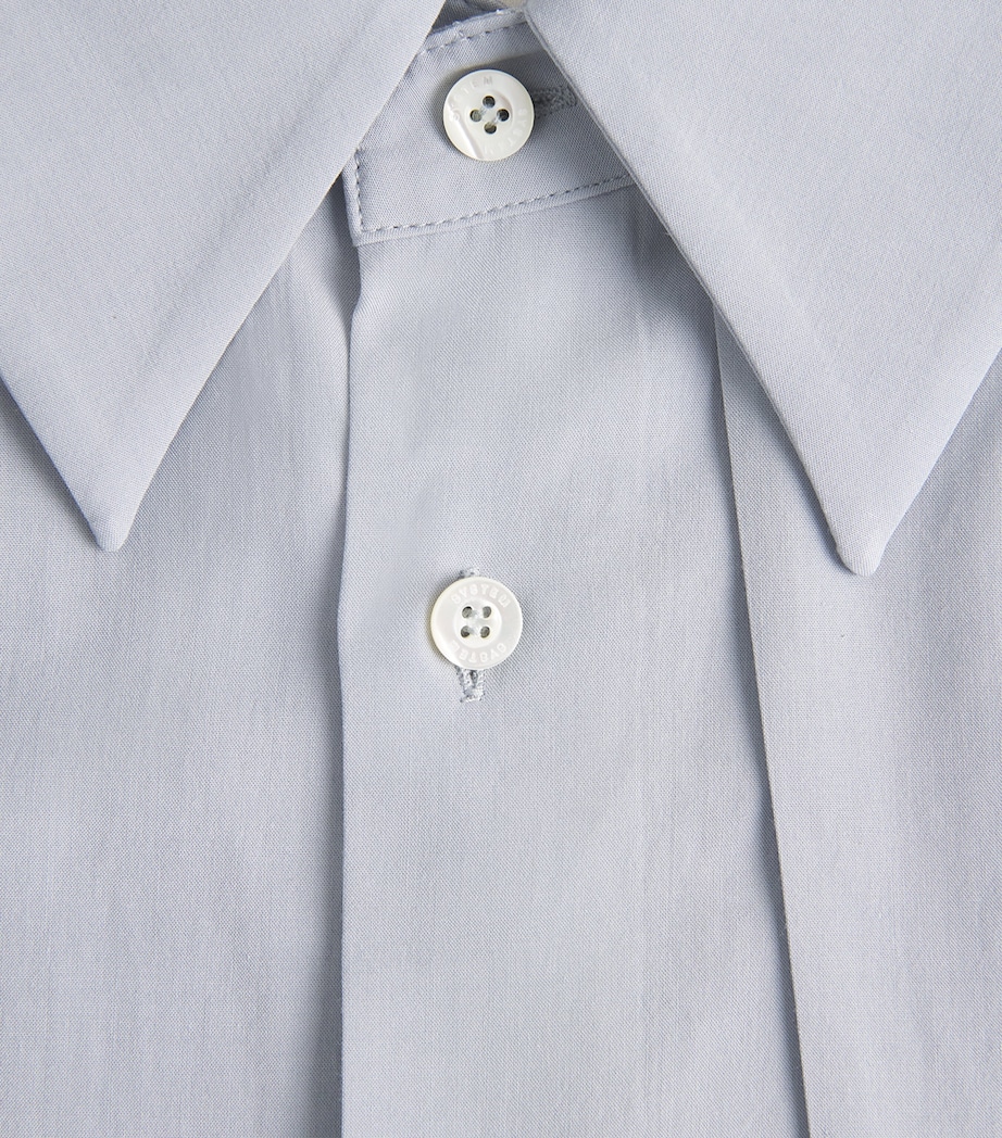 System Mens Asymmetrical Shirt Smoke Blue Image 6
