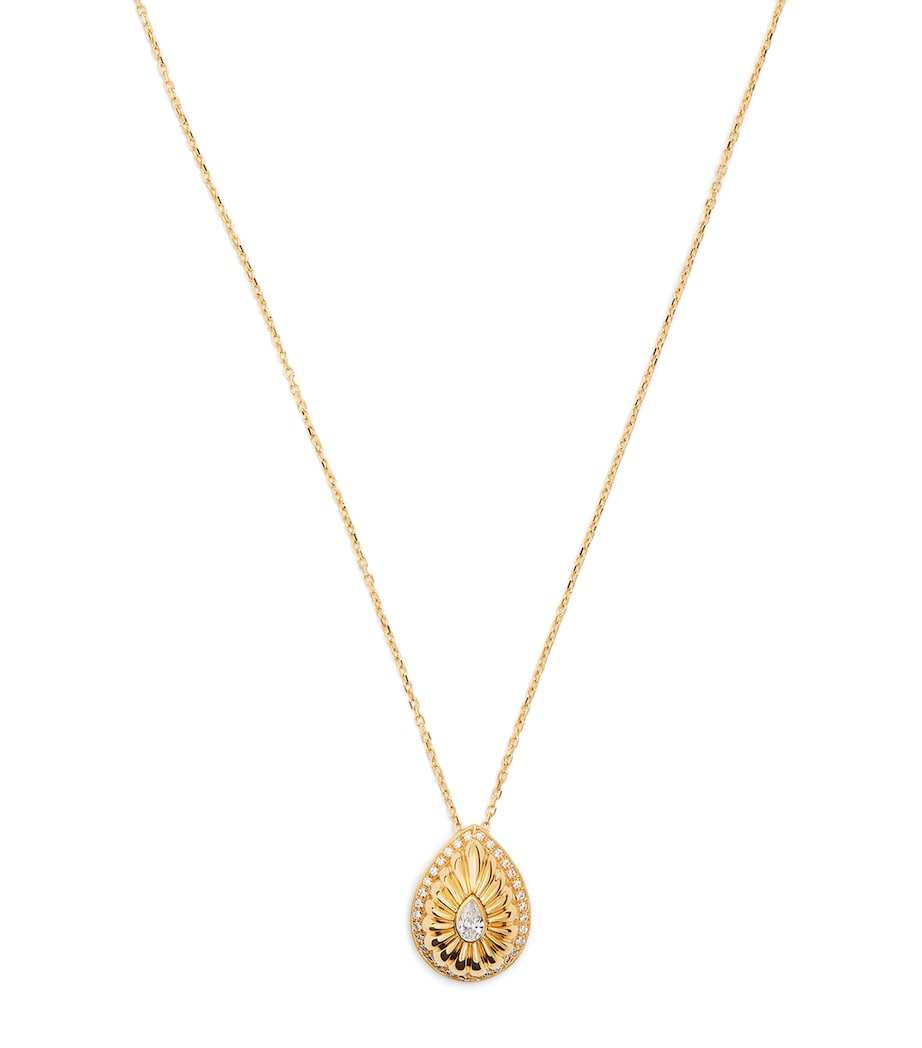Yellow Gold and Diamond Bond Street Necklace YELLOW GOLD Image 1