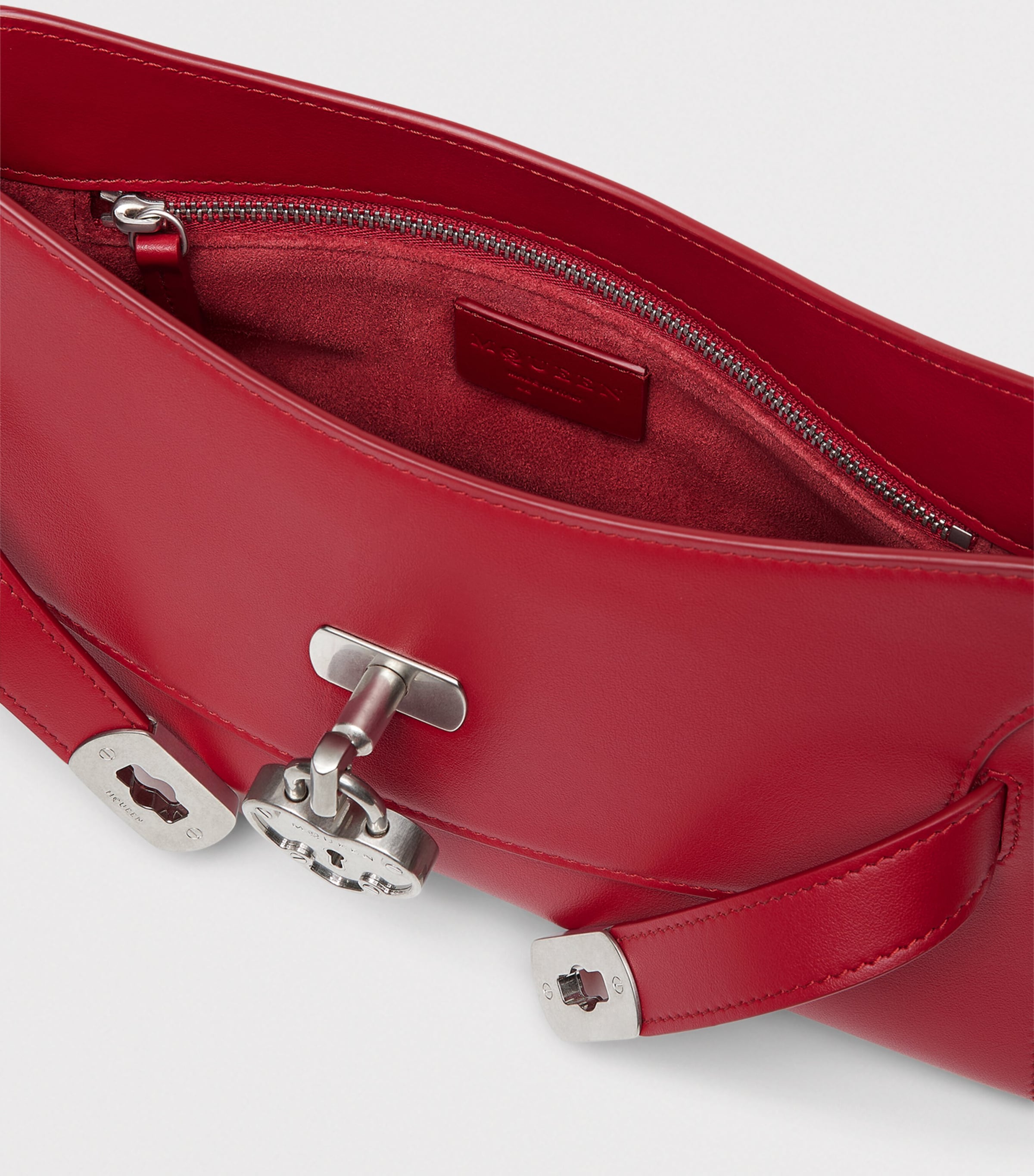 McQueen Mini Leather Locke Shoulder Bag Image 5