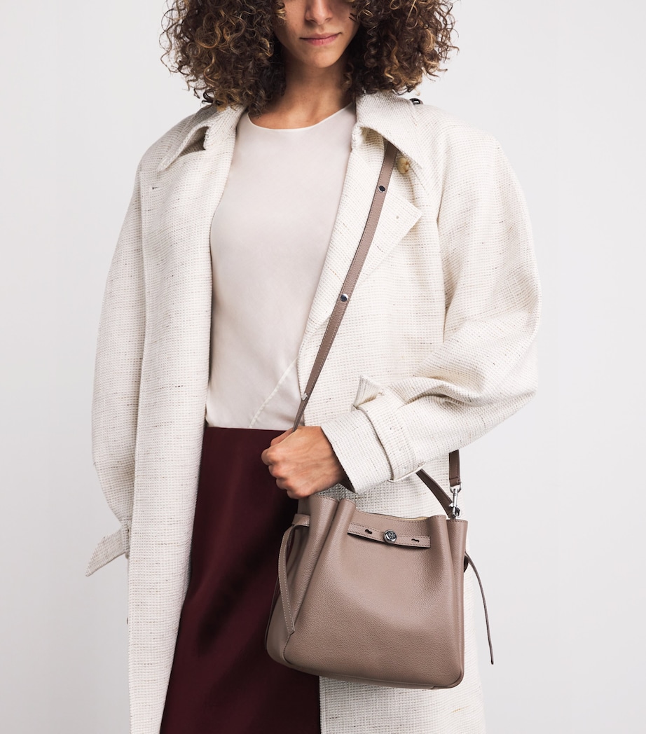 Leather Romy Bucket Bag WILD MUSHROOM Image 2