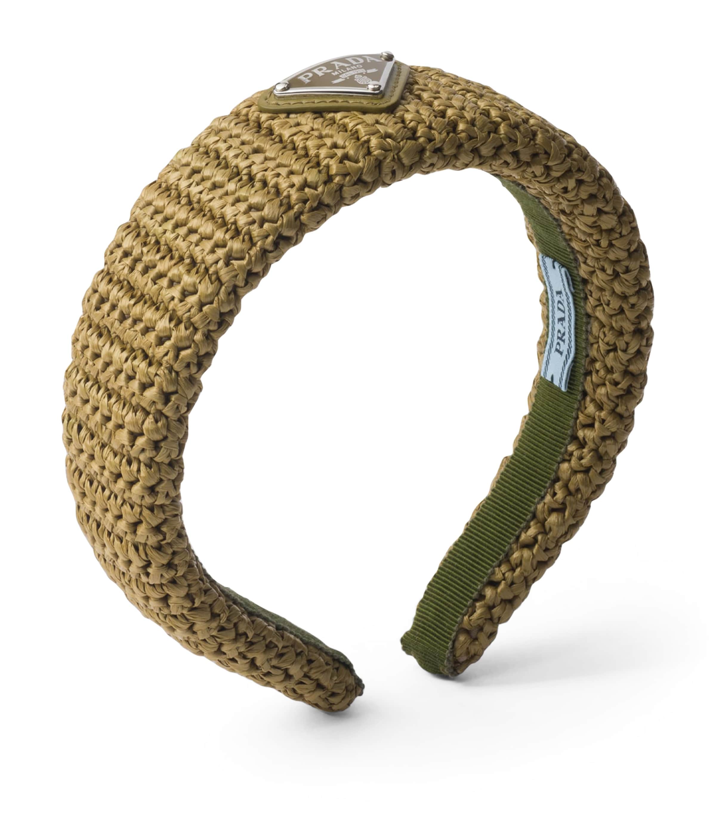 Prada Crochet Logo Headband Image 1