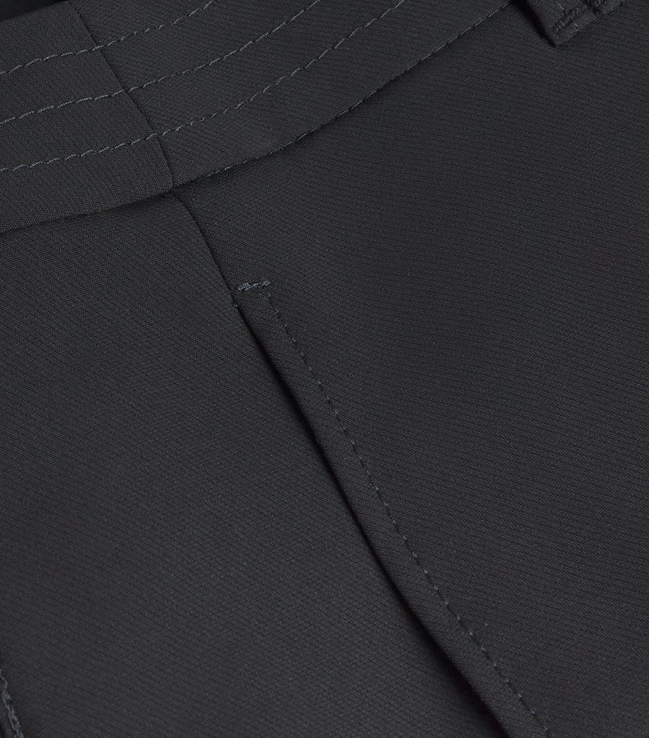 Flared Tailored Trousers BLACK Image 5