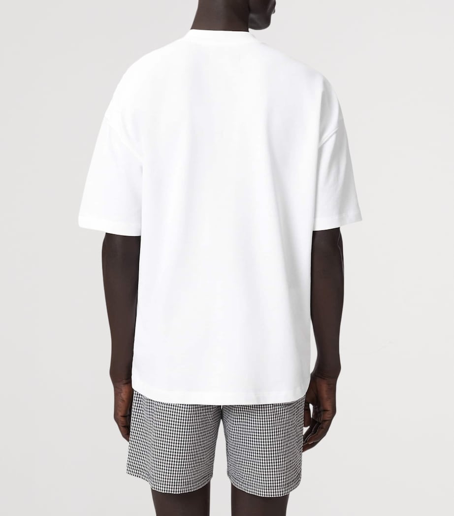 AllSaints Mens Organic Cotton Haven T-Shirt Ashen White Image 4