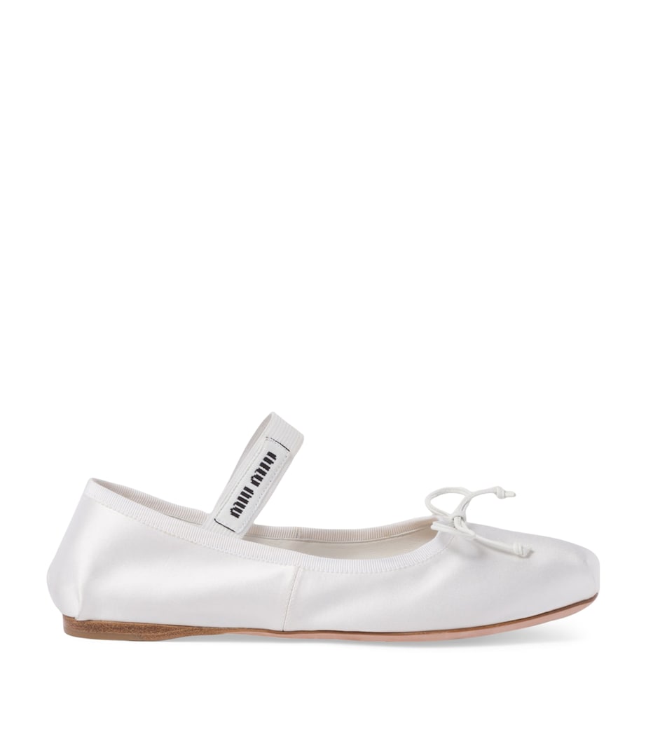 Satin Ballet Flats F0009 Image 1