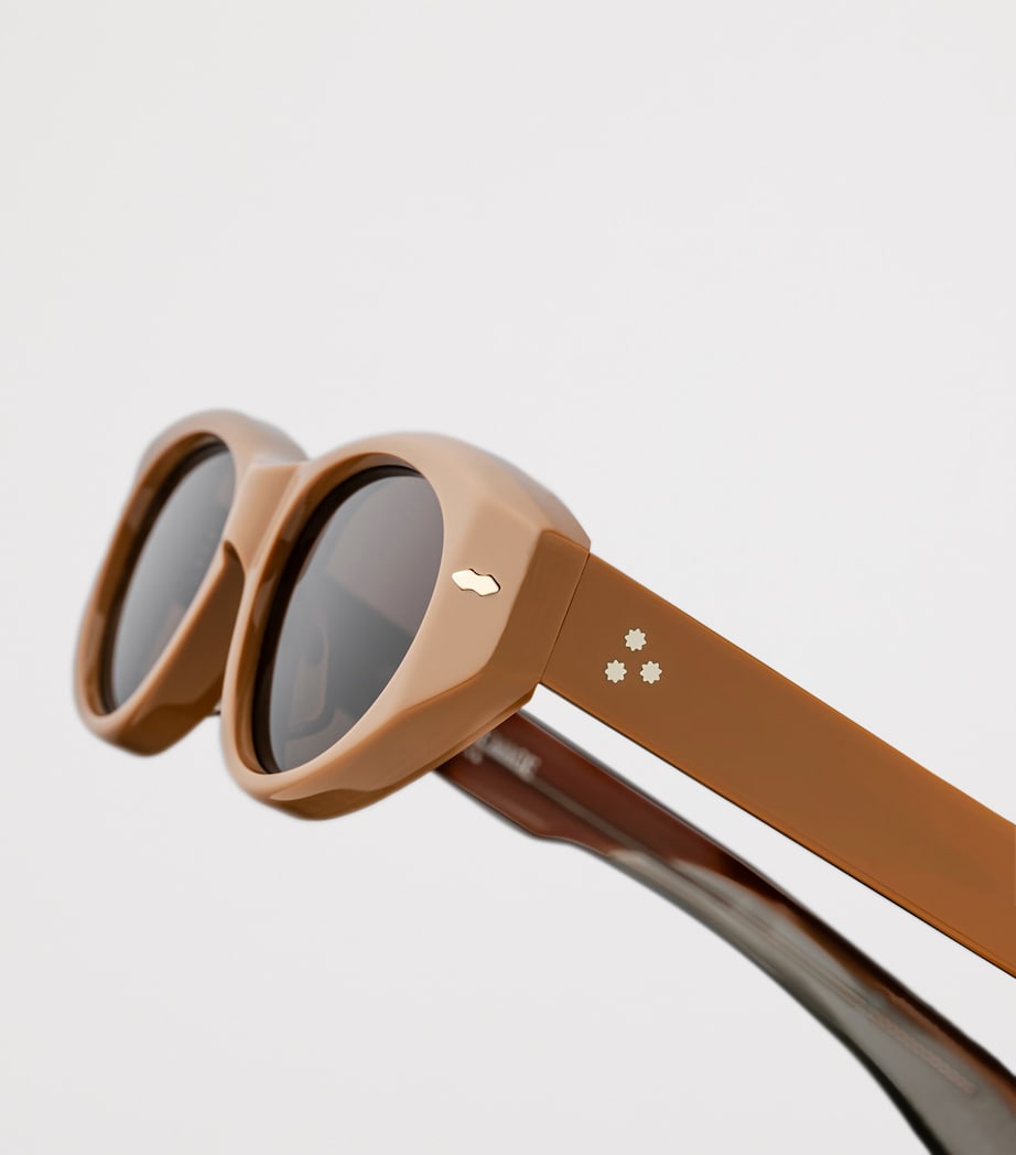 Jacques Marie Mage Krasner Oval Sunglasses Tobacco Image 5