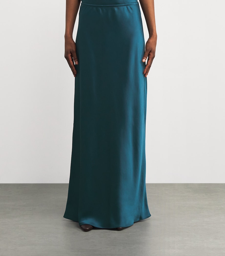 Satin Barb Maxi Skirt PACIFIC Image 3