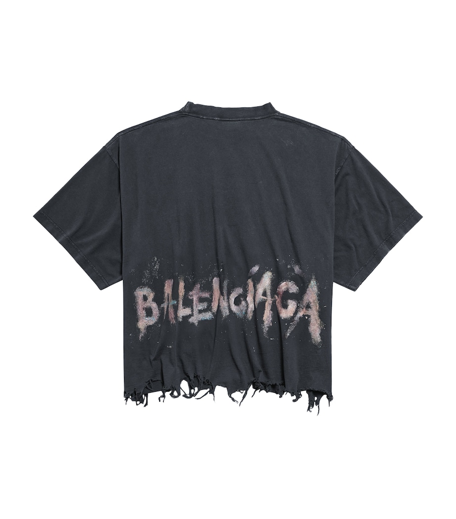 Distressed Oversized T-Shirt 1041 Image 3