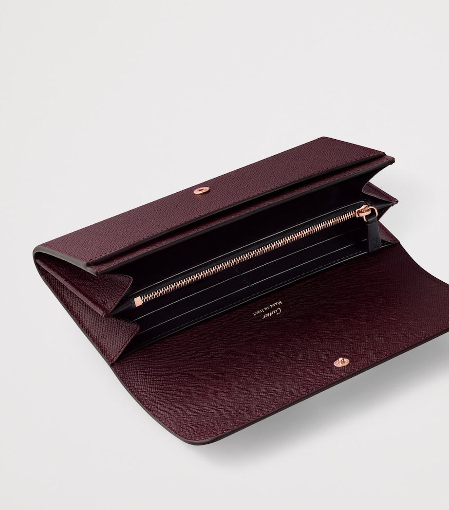 Leather C de Cartier International Wallet GRAPE Image 2