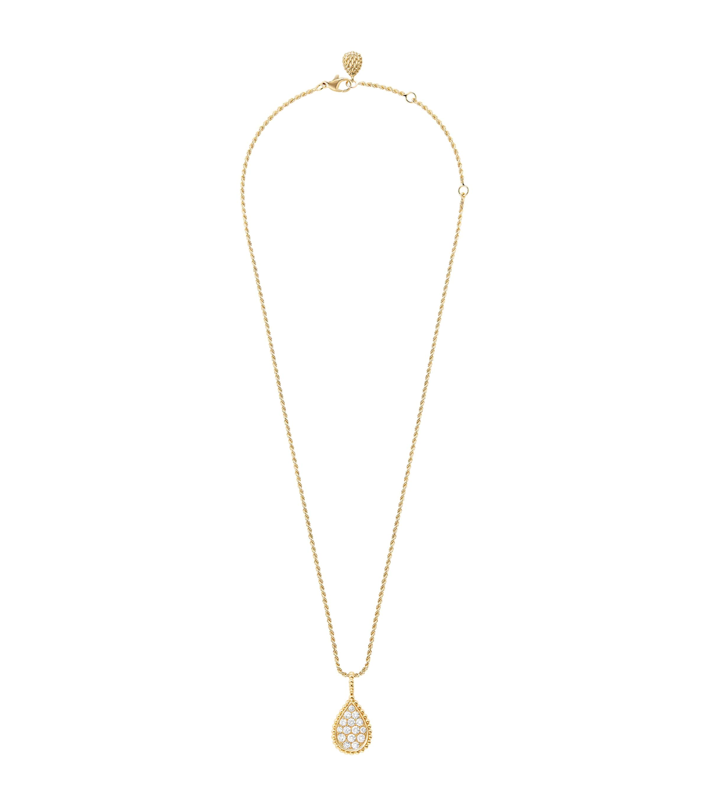 Boucheron Medium Yellow Gold And Diamond Serpent Bohème Motif Pendant