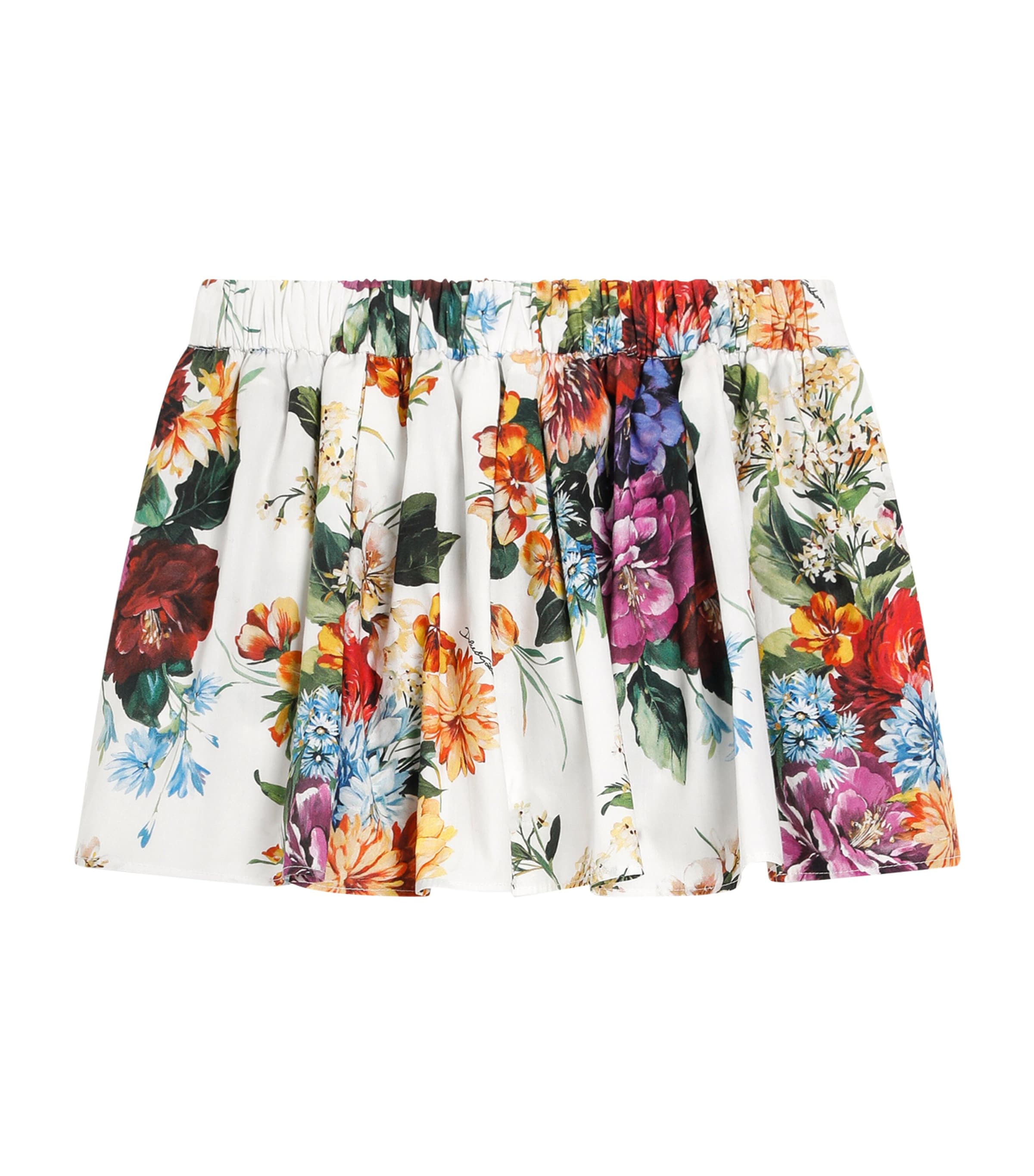 Dolce & Gabbana Cotton Skirt And Bloomers Set In Multi