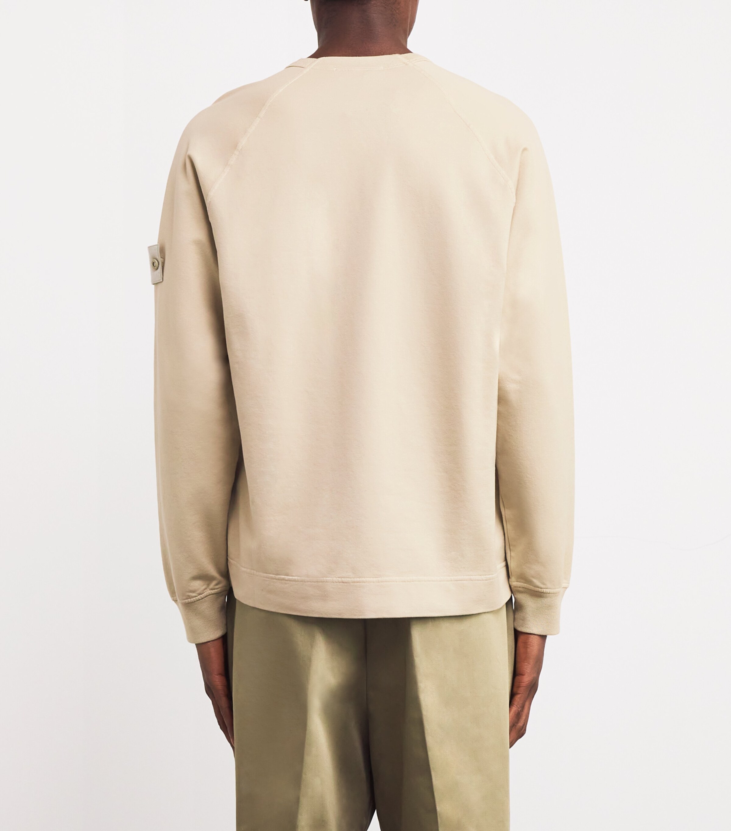 Stone Island Mens Stretch-Cotton Ghost Sweatshirt Image 4
