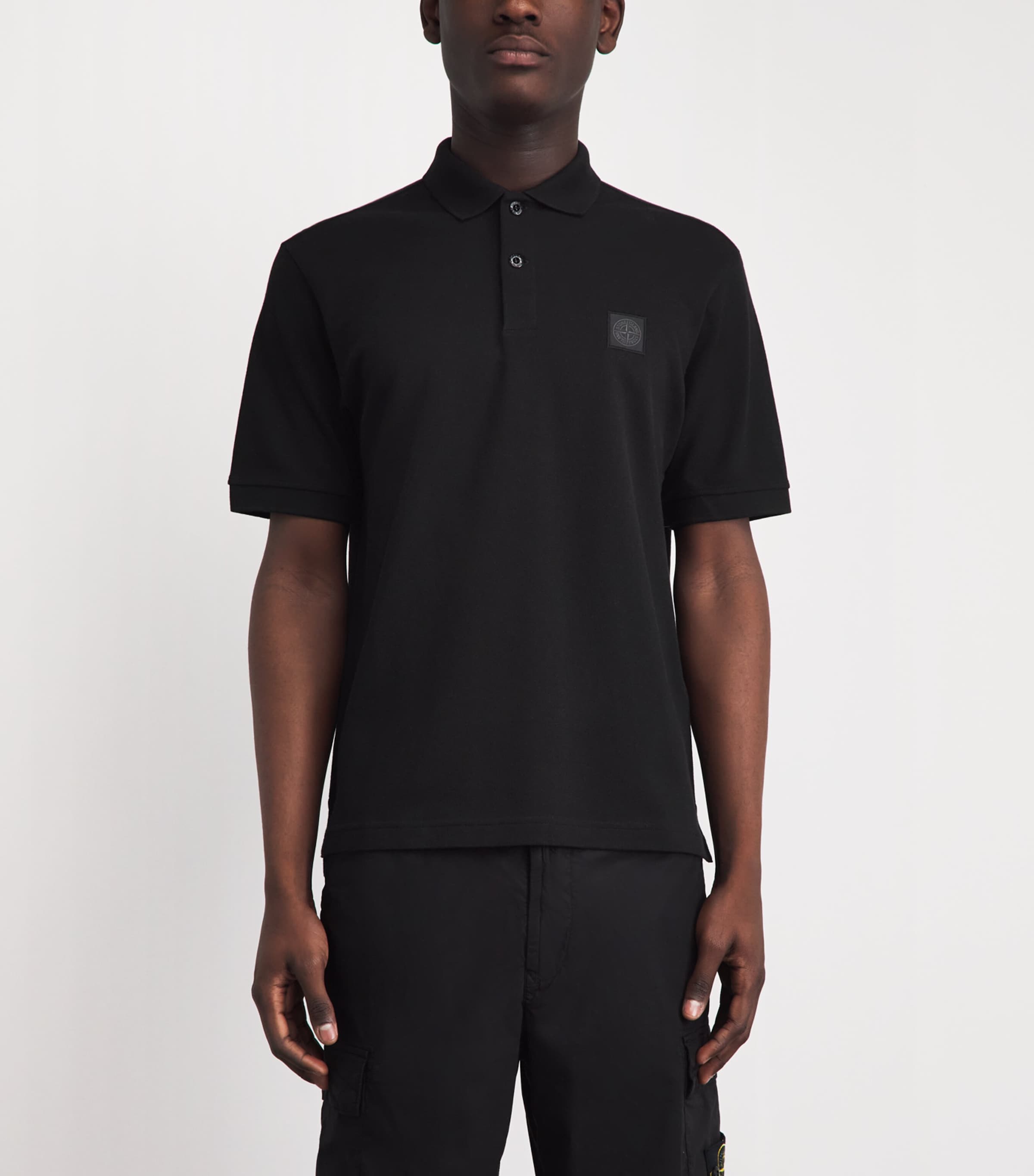 Stone Island Mens Organic Cotton Ghost Polo Shirt Image 4