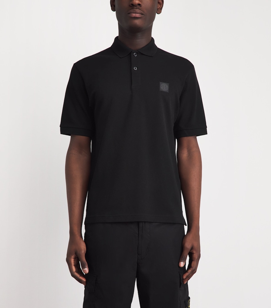 Stone Island Mens Organic Cotton Ghost Polo Shirt Image 4