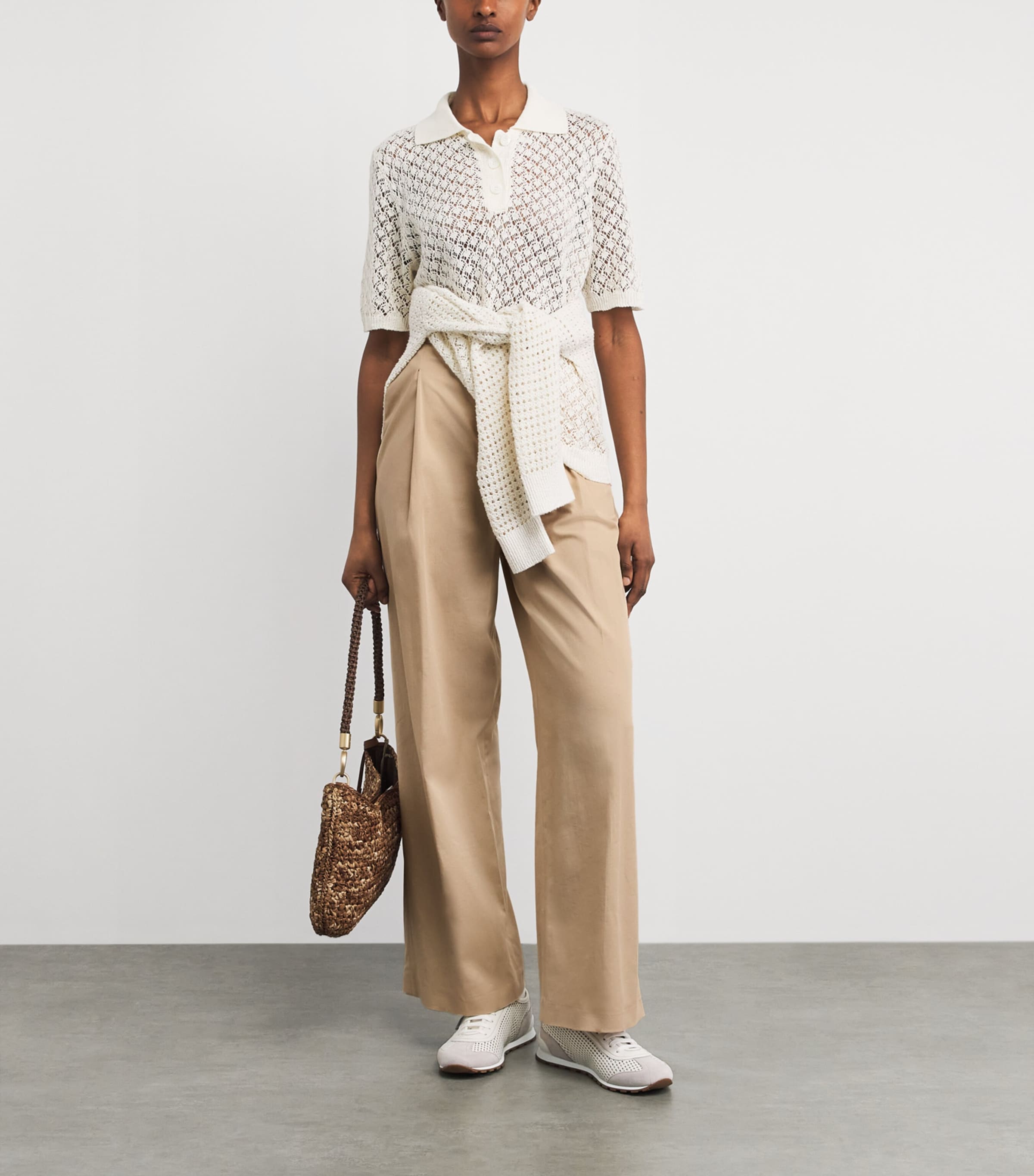 Eleventy Womens Tailored Trousers Sabbia Image 2