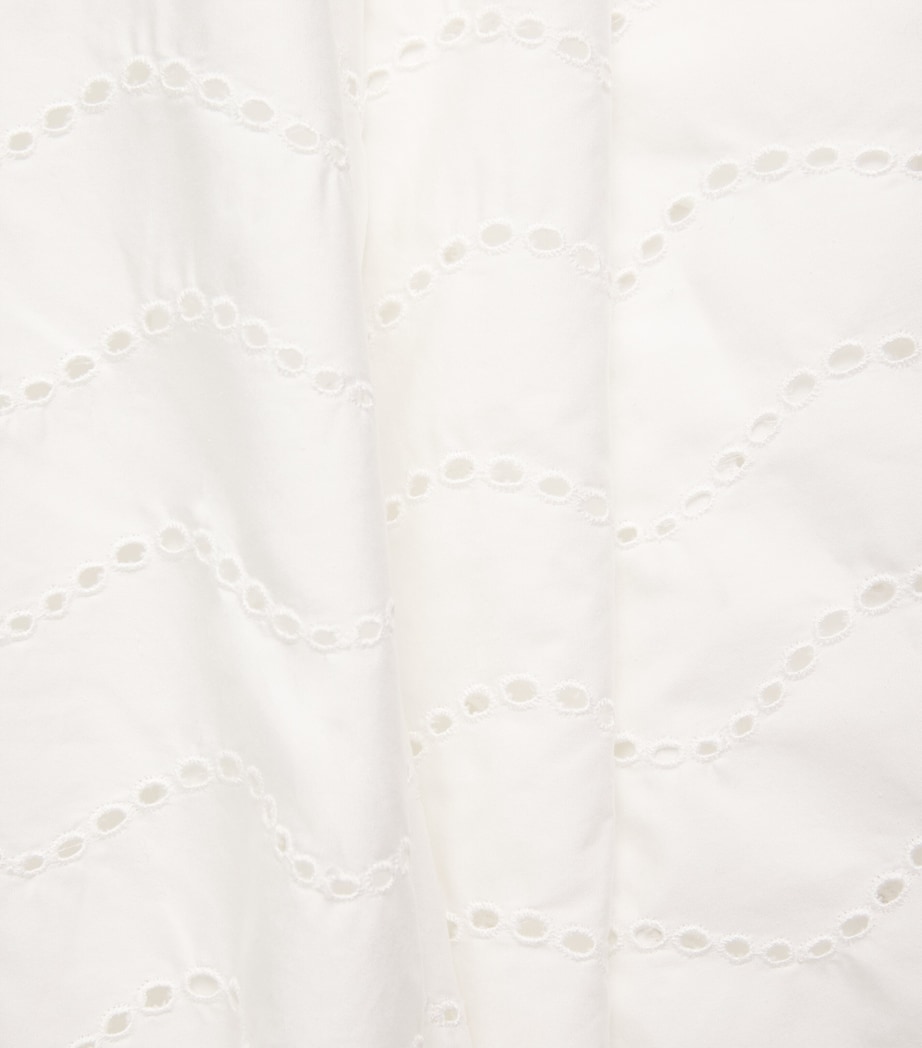 Polo Ralph Lauren Womens Cotton Eyelet Maxi Skirt White Image 6