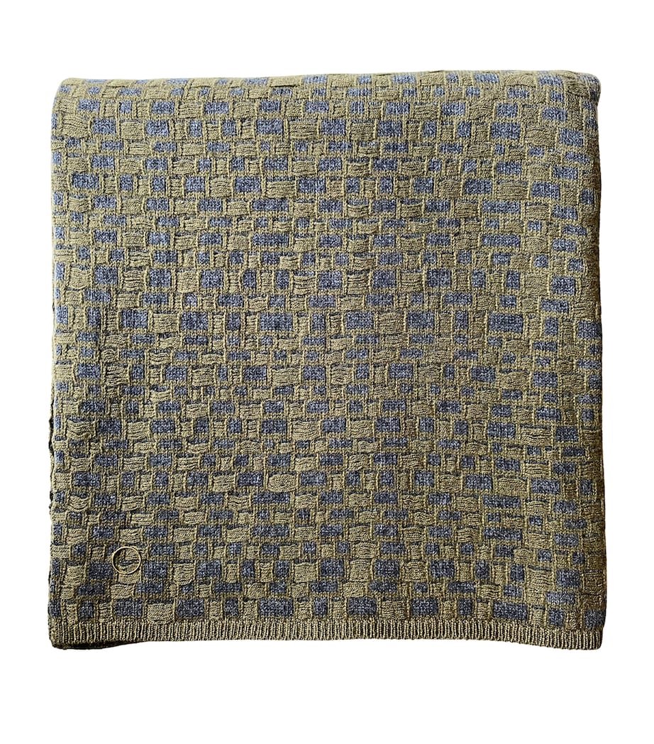 Oyuna x John Pawson Cashmere Stone Throw (180cm x 120cm) Moss Slate Image 1