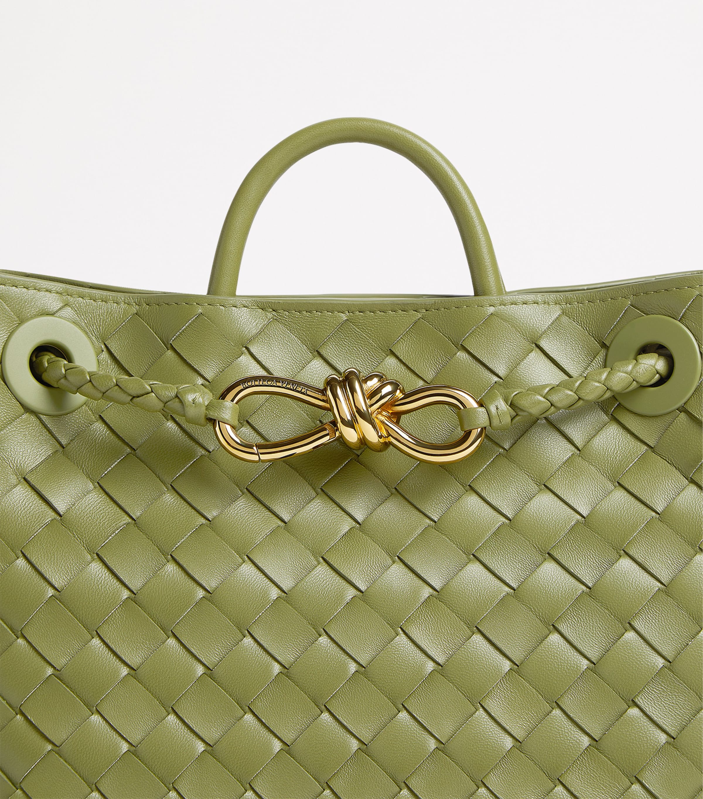 Bottega Veneta Small Lambskin Andiamo Shoulder Bag Image 2