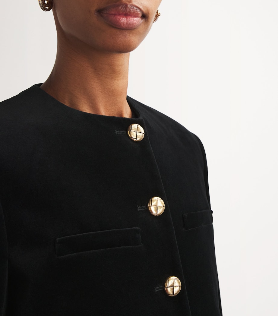 Velvet Shamo Bolero Jacket 0001 BLACK Image 6