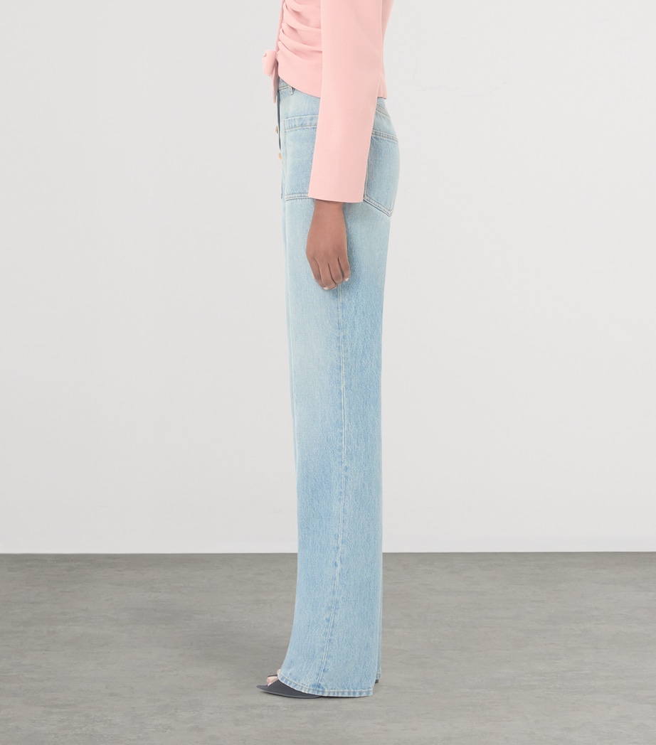 Valentino Womens Straight Leg Jeans Flx Image 3