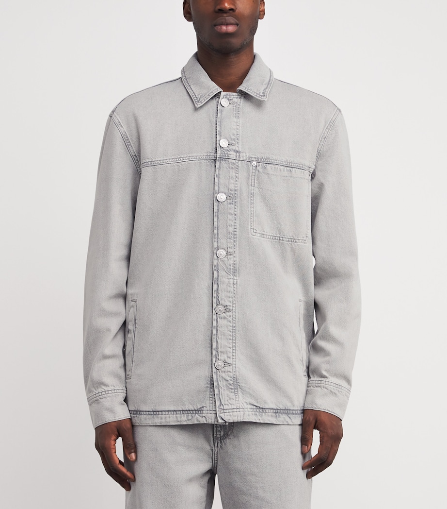 PAIGE Mens Denim Overshirt Fuentes Image 3
