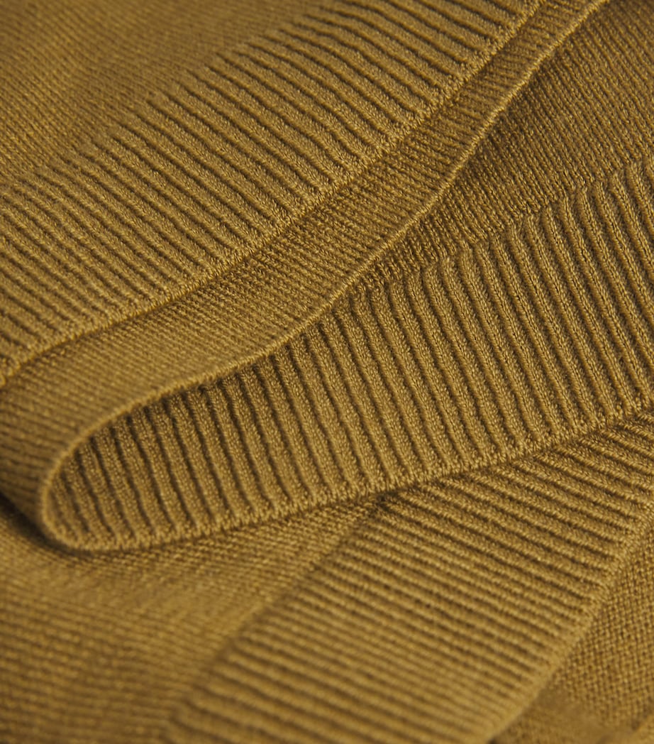 Silk-Cotton Arca Sweater OLIVE GREEN Image 5