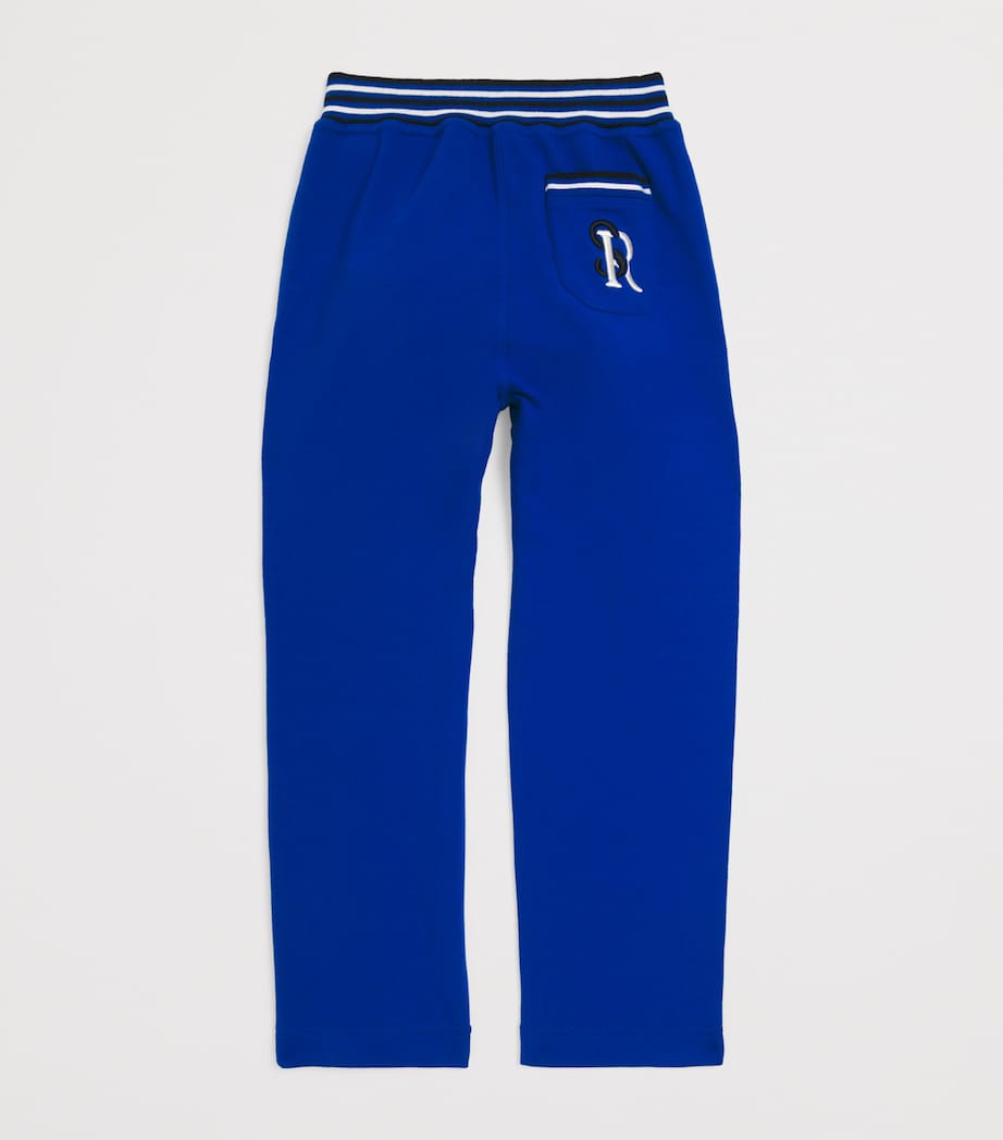Stretch-Cotton Logo Sweatpants (4-16 Years) 3184BLUE Image 2