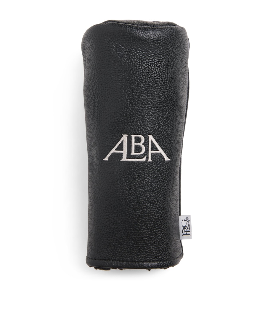 Alba Mens Leather Barrel Fairway Headcover Black Image 1