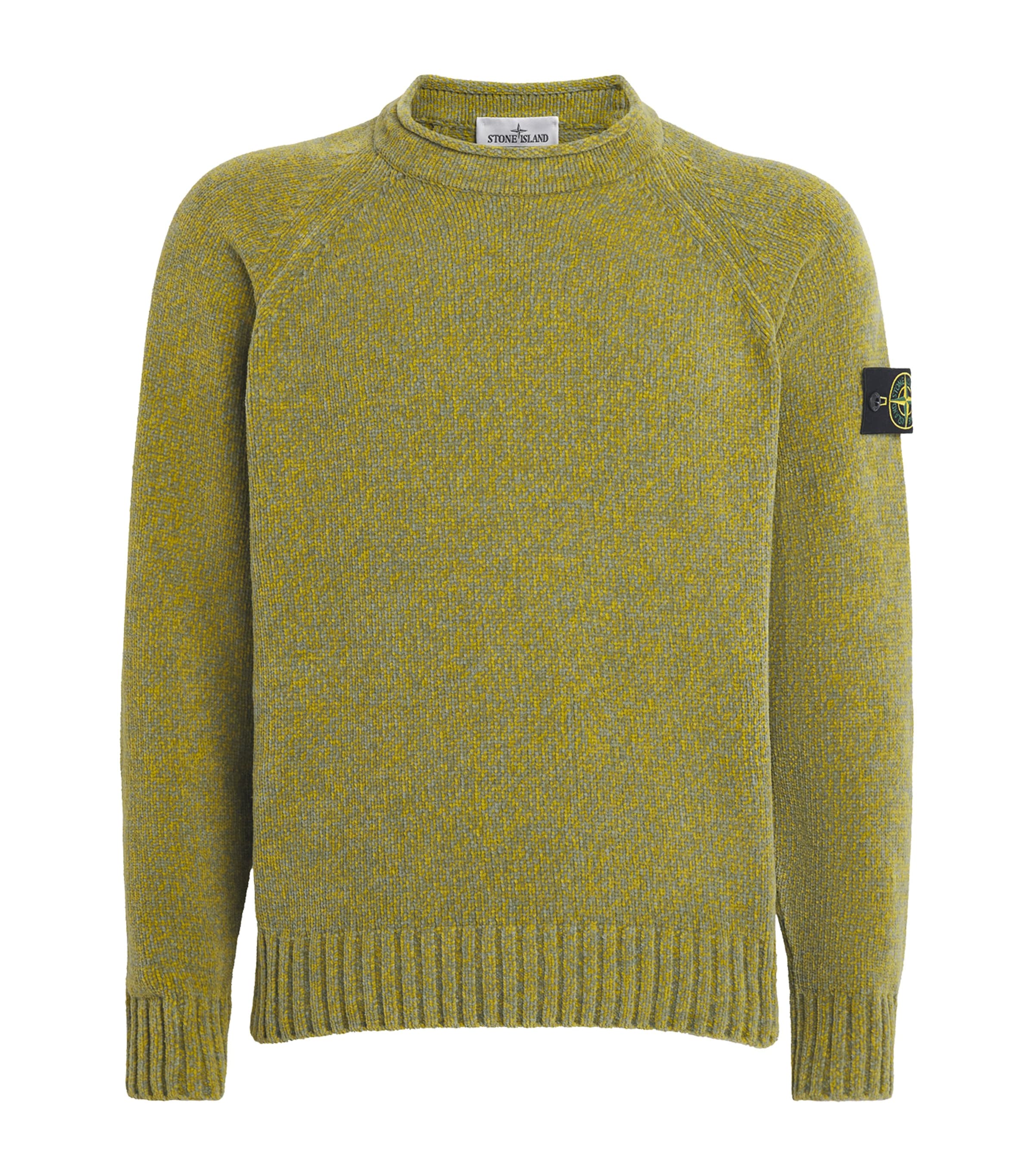 Stone Island Mens Cotton Mélange Sweater Image 1