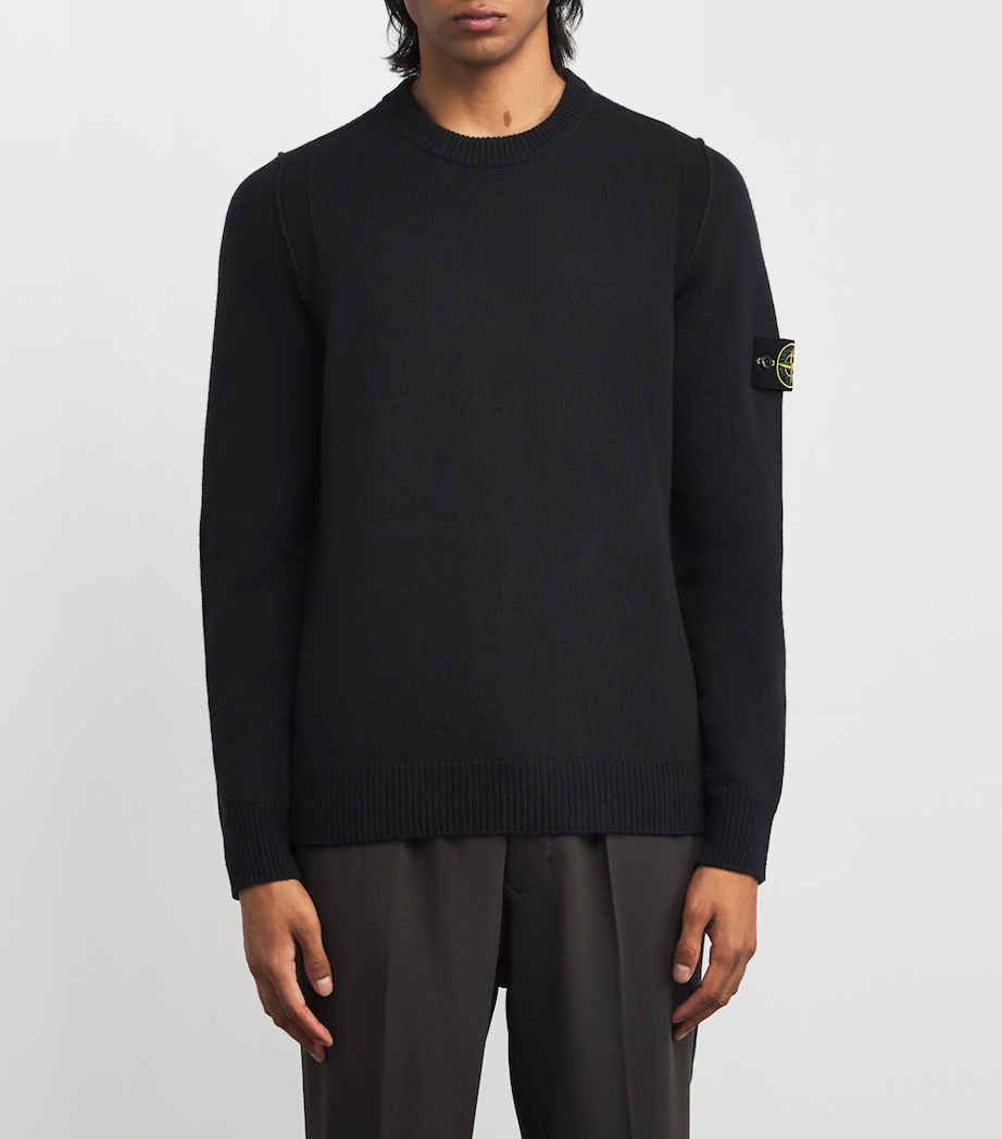 Virgin Wool-Blend Midweight Sweater V0029 Image 3