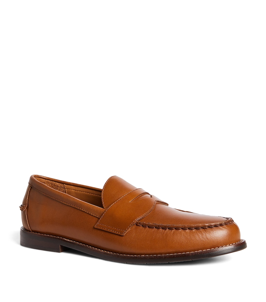 Leather Penny Loafers CLA TAN Image 4