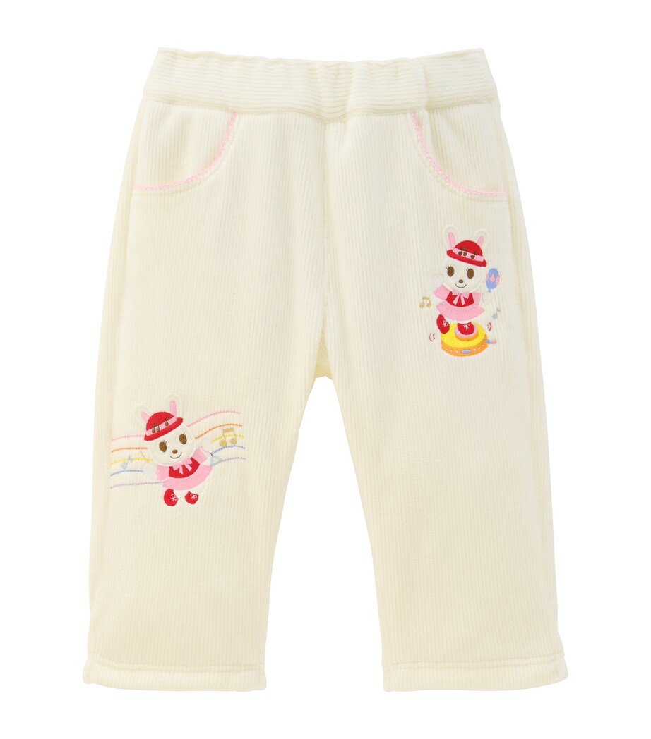 Miki House Corduroy Usako Logo Trousers (1-7 Years) Image 1