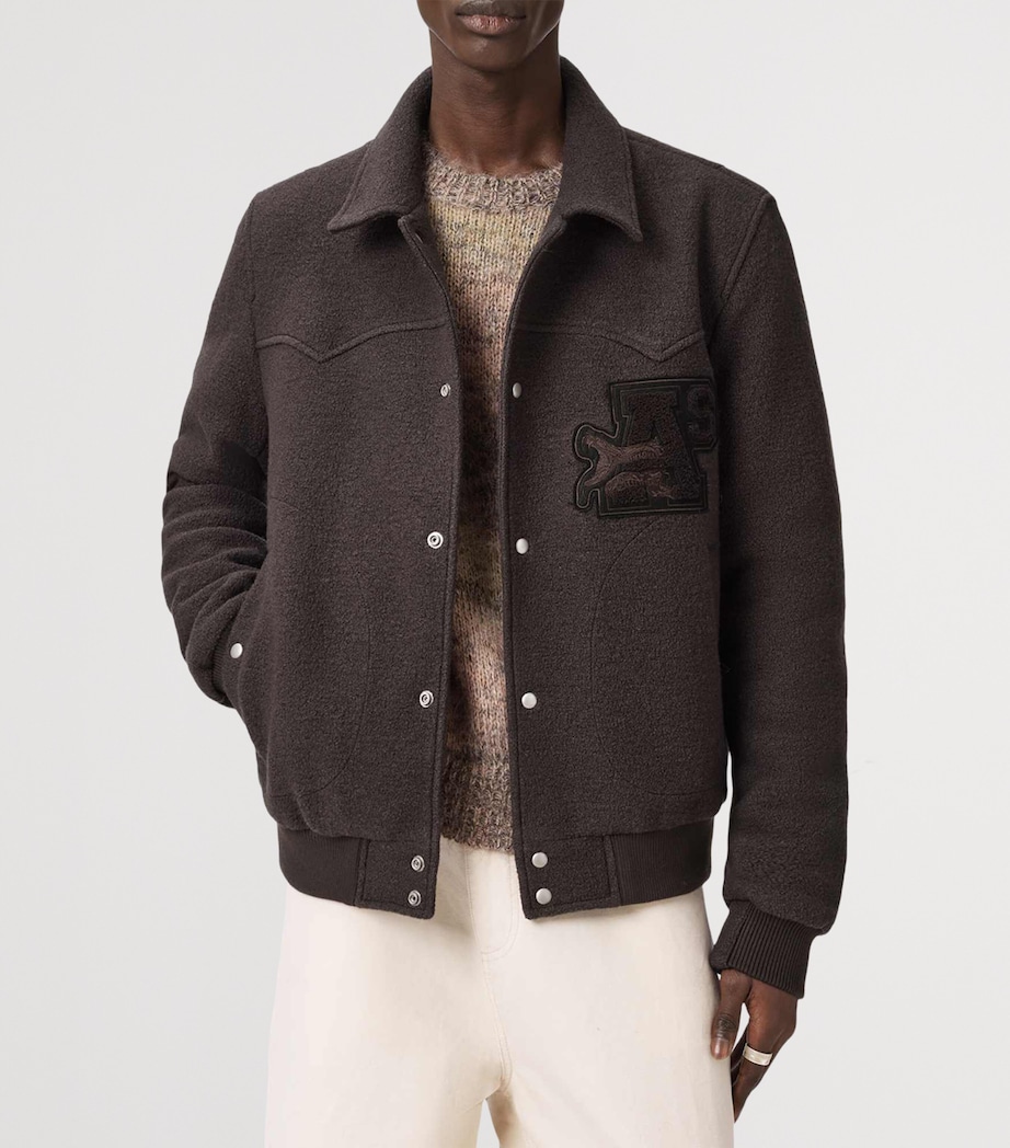 Wool Royce Bomber Jacket WEATHERED BROWN Image 4