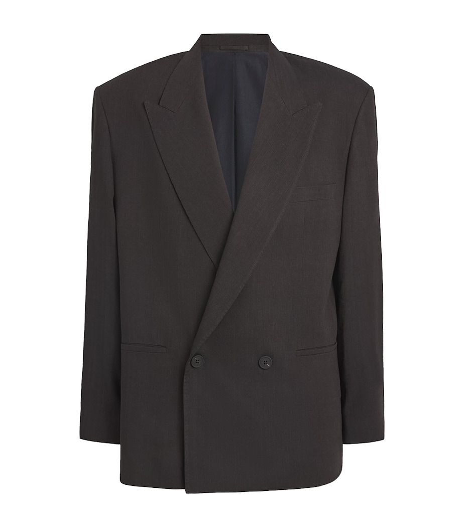Herringbone Double-Breasted Blazer ESPRESSO Image 1