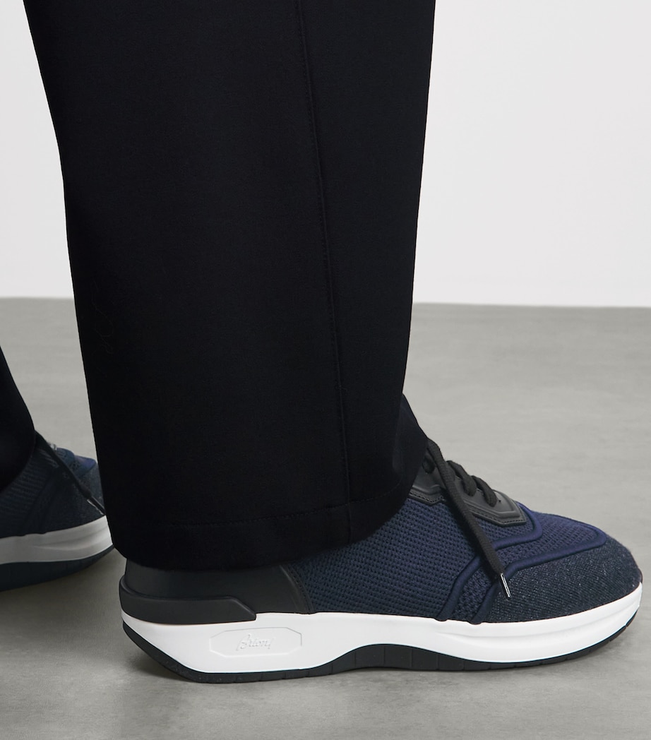 Brioni Linen-Cotton Knitted Sneakers Image 4
