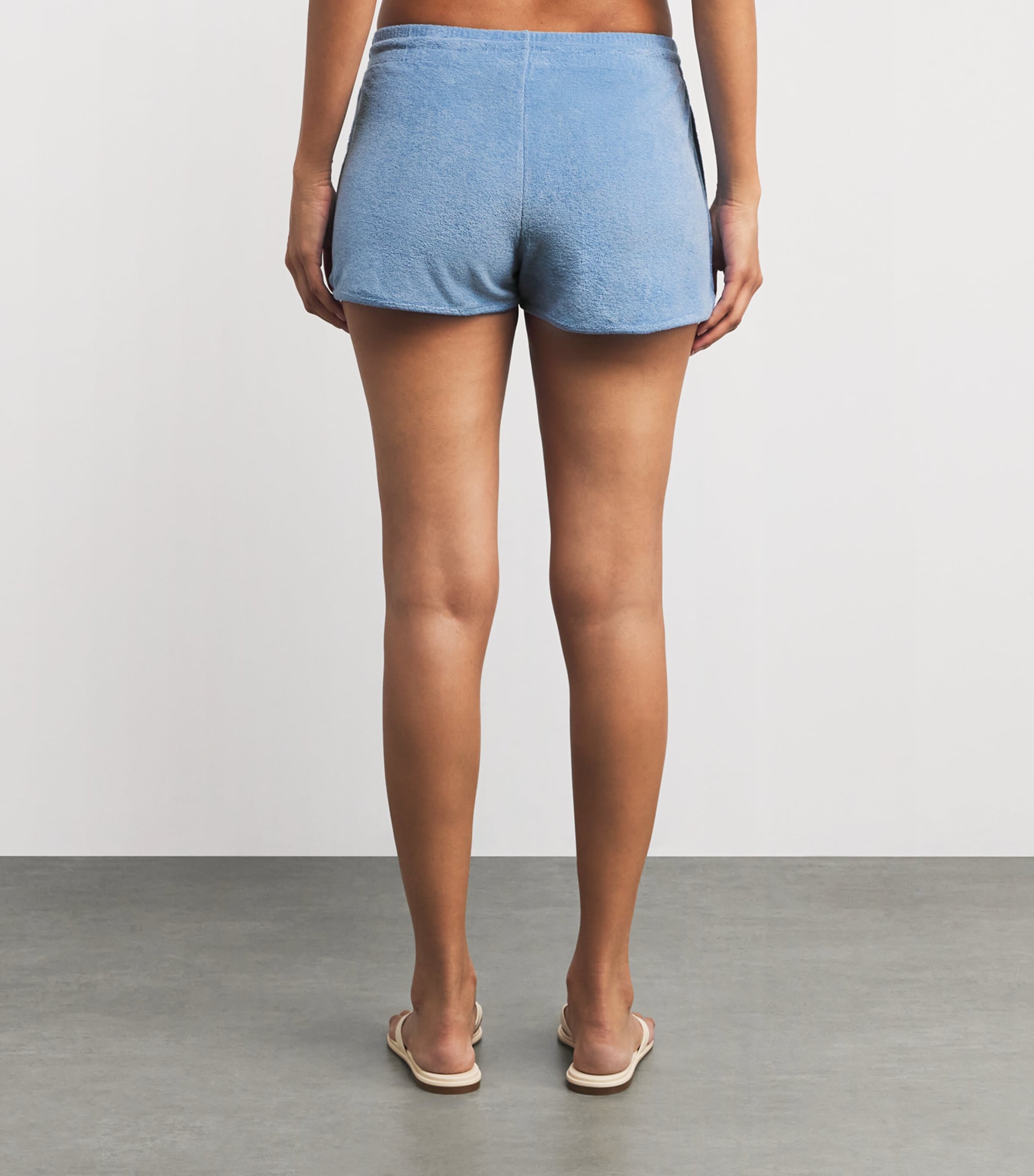 Cotton Terry Towelling Shorts CORNFLOWER Image 4