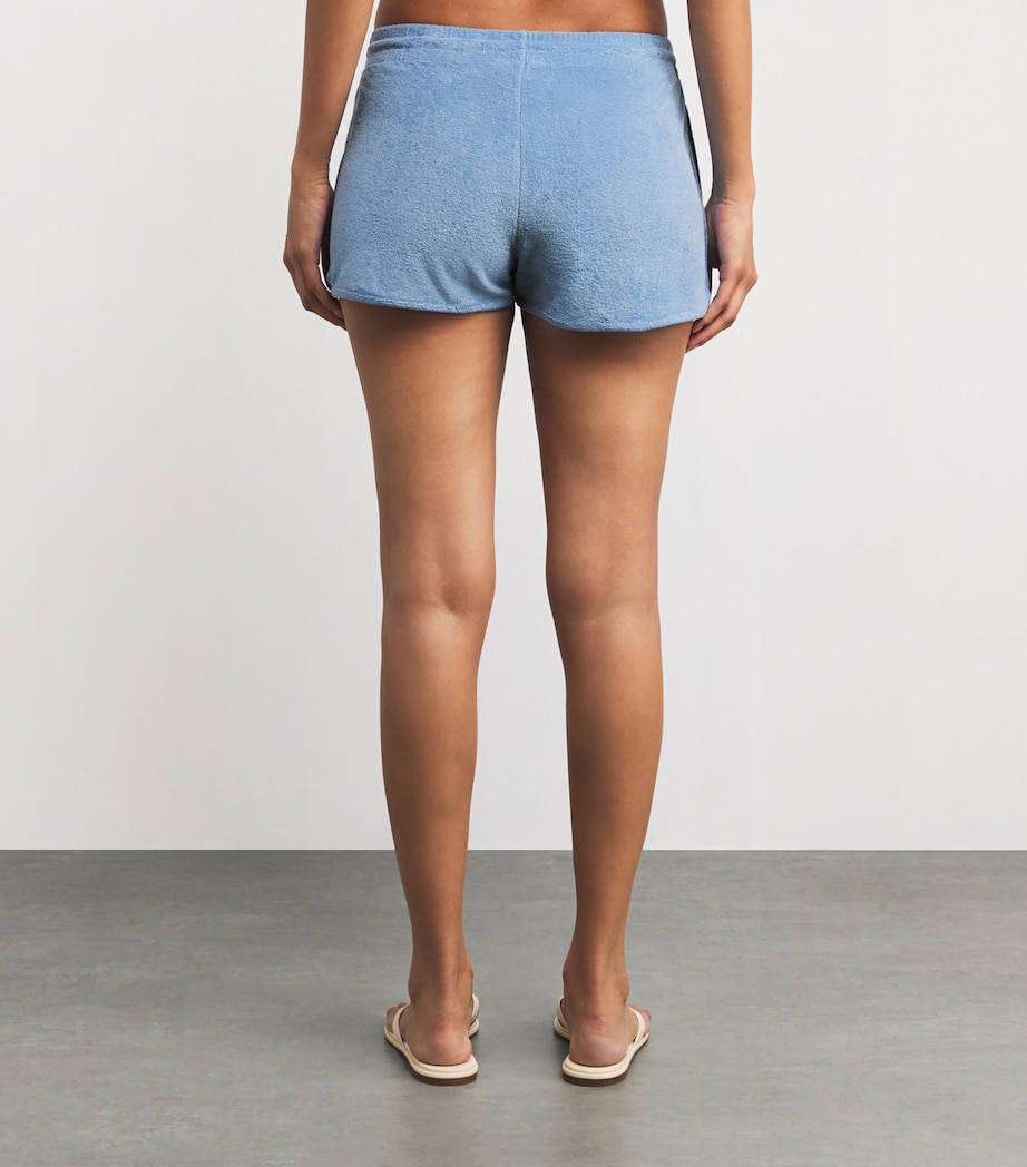 Cotton Terry Towelling Shorts CORNFLOWER Image 4