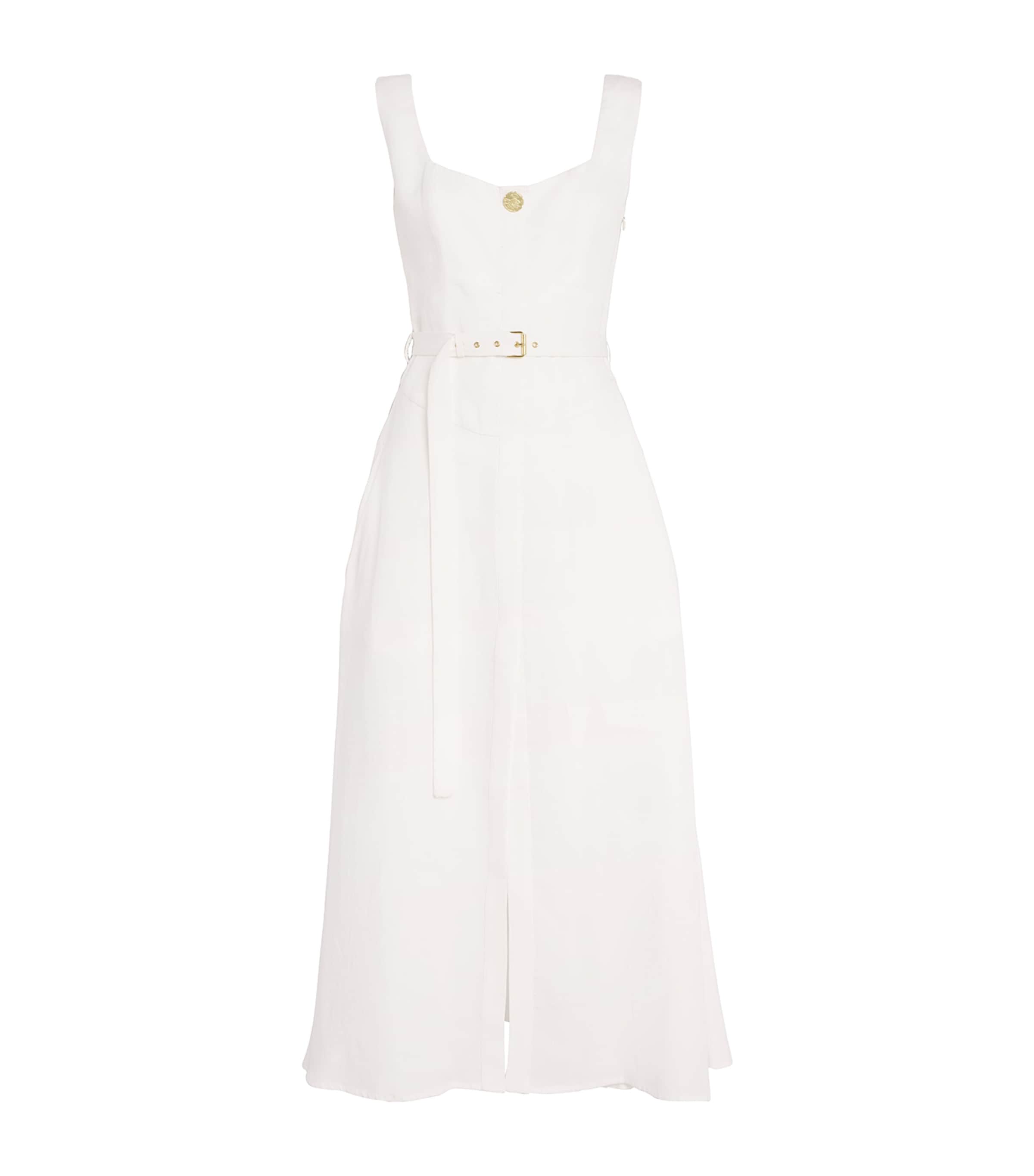Le Kasha Organic Linen Subu Maxi Dress